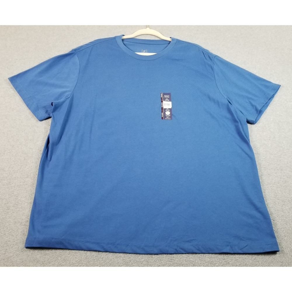 NEW George T-Shirt Mens XXL 2XL Blue Moisture Wicking Short Sleeve Crew Neck Tee